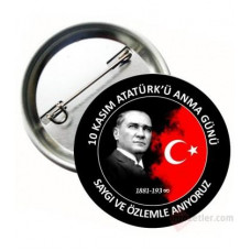 Atatürk 10 Kasım Rozetleri