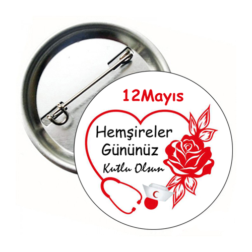 Hemşireler Günü İğneli Buton Rozet