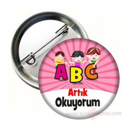 Artık okuyorum rozet abc