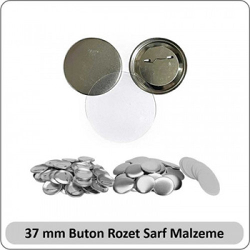 Buton Rozet Malzemesi 37 mm