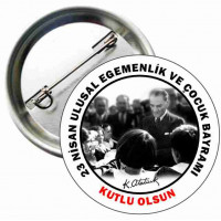 23 Nisan Metal Rozet