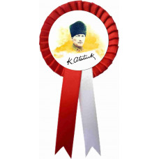Atatürk İmzalı Kalpaklı Saten Kokart